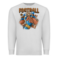Dove Grey Football life afro girl sneakers Premium Sweatshirt - RanaPortraitStore