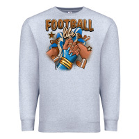 Heather Grey Football life afro girl sneakers Premium Sweatshirt - RanaPortraitStore