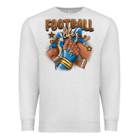 Oatmeal Heather Football life afro girl sneakers Premium Sweatshirt - RanaPortraitStore