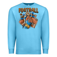 Football Life Afro Girl Sneakers Premium Sweatshirt | Teevron