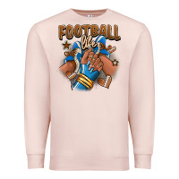 Pale Pink Football life afro girl sneakers Premium Sweatshirt - RanaPortraitStore