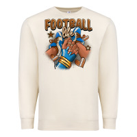 Sandshell Football life afro girl sneakers Premium Sweatshirt - RanaPortraitStore