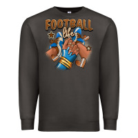Smoke Football life afro girl sneakers Premium Sweatshirt - RanaPortraitStore