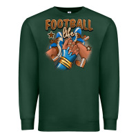 Sports Green Football life afro girl sneakers Premium Sweatshirt - RanaPortraitStore