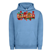 Pigment Pebble Blue chingona Urban Hoodie - AdoDesignShop