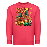 Cardinal Festive af Christmas black girl sneakers Premium Sweatshirt - RanaPortraitStore