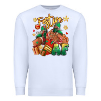 White Festive af Christmas black girl sneakers Premium Sweatshirt - RanaPortraitStore
