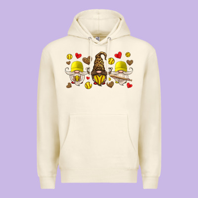 Softball Gnome Premium Hoodie Designed By Hra Design Shop