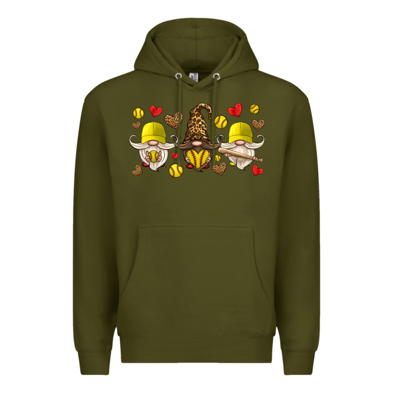Softball Gnome Premium Hoodie by HRA Design Shop | Teevron