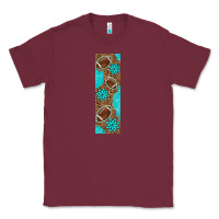Burgundy american football with leopard pen wraps Classic Tee - BundleAndBundleShop