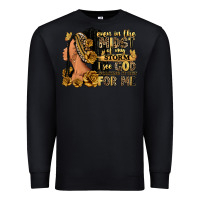 Black Even in the midst of my storm afro woman Premium Sweatshirt - RanaPortraitStore