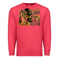 Cardinal Even in the midst of my storm afro woman Premium Sweatshirt - RanaPortraitStore
