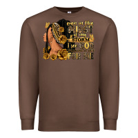 Chestnut Even in the midst of my storm afro woman Premium Sweatshirt - RanaPortraitStore