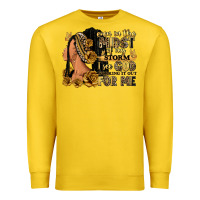 Lemon Even in the midst of my storm afro woman Premium Sweatshirt - RanaPortraitStore