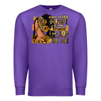 Purple Even in the midst of my storm afro woman Premium Sweatshirt - RanaPortraitStore