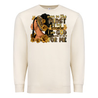 Sandshell Even in the midst of my storm afro woman Premium Sweatshirt - RanaPortraitStore