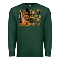 Sports Green Even in the midst of my storm afro woman Premium Sweatshirt - RanaPortraitStore