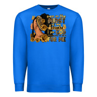True Royal Even in the midst of my storm afro woman Premium Sweatshirt - RanaPortraitStore