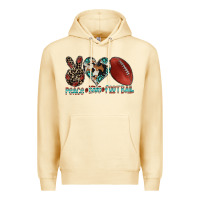 Pina Colada peace love football Premium Hoodie - CowhideDigitalArt