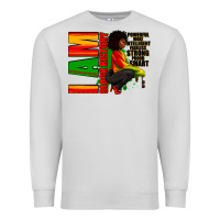 Dove Grey I am black history Afro American woman Premium Sweatshirt - RanaPortraitStore