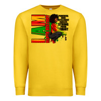 Lemon I am black history Afro American woman Premium Sweatshirt - RanaPortraitStore