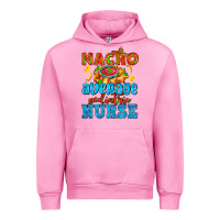Fuchsia Pink nacho average pediatric nurse   with nacho Urban Hoodie - AdoDesignShop