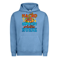 Pigment Pebble Blue nacho average pediatric nurse   with nacho Urban Hoodie - AdoDesignShop