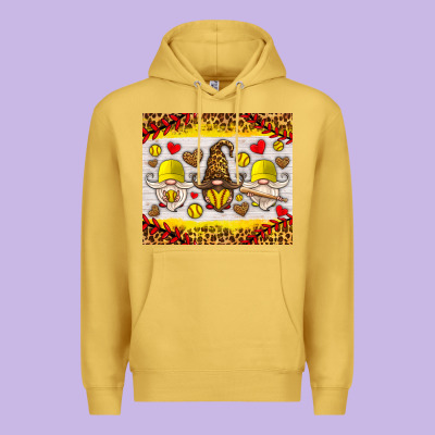 Softball Gnome Premium Hoodie Designed By Hra Design Shop