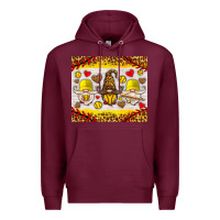 Burgundy softball gnome Premium Hoodie - HRA Design Shop