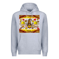 Heather Grey softball gnome Premium Hoodie - HRA Design Shop