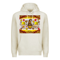 Oatmeal Heather softball gnome Premium Hoodie - HRA Design Shop