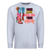 Heather Grey Good shoes take you to good places black fashion g Premium Sweatshirt - RanaPortraitStore