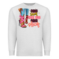 Oatmeal Heather Good shoes take you to good places black fashion g Premium Sweatshirt - RanaPortraitStore