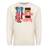Sandshell Good shoes take you to good places black fashion g Premium Sweatshirt - RanaPortraitStore