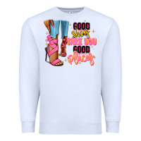 White Good shoes take you to good places black fashion g Premium Sweatshirt - RanaPortraitStore