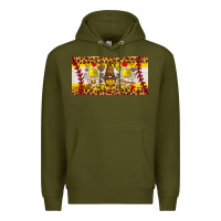 Army Green softball gnome license plate Premium Hoodie - HRA Design Shop