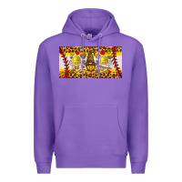 Purple softball gnome license plate Premium Hoodie - HRA Design Shop