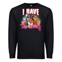 Black I have two moods sneaker and heels Premium Sweatshirt - RanaPortraitStore