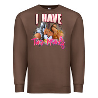 Chestnut I have two moods sneaker and heels Premium Sweatshirt - RanaPortraitStore