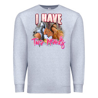 Heather Grey I have two moods sneaker and heels Premium Sweatshirt - RanaPortraitStore