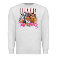 Oatmeal Heather I have two moods sneaker and heels Premium Sweatshirt - RanaPortraitStore