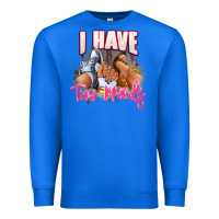True Royal I have two moods sneaker and heels Premium Sweatshirt - RanaPortraitStore