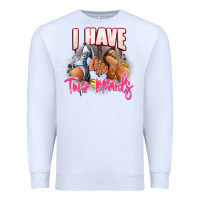 White I have two moods sneaker and heels Premium Sweatshirt - RanaPortraitStore