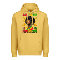 Antique Gold juneteenth is my independence day Premium Hoodie - HRA Design Shop