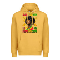 Mustard juneteenth is my independence day Premium Hoodie - HRA Design Shop