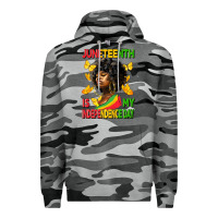 Slate Camo juneteenth is my independence day Premium Hoodie - HRA Design Shop