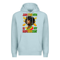 Blue Mist juneteenth is my independence day Premium Hoodie - HRA Design Shop