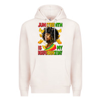 Pale Pink juneteenth is my independence day Premium Hoodie - HRA Design Shop