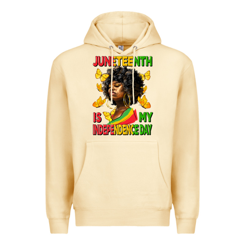 Juneteenth Is My Independence Day Premium Hoodie by HRA Design Shop | Teevron