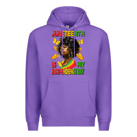 Purple juneteenth is my independence day Premium Hoodie - HRA Design Shop